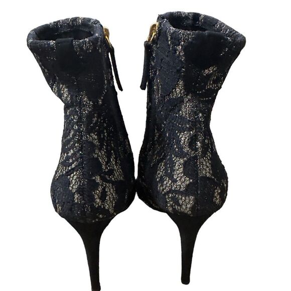 Giuseppe Zanotti Black Lace Pointy High Heel Boots Size 40 (US 10) - Picture 7 of 15